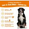 imageZesty Paws Salmon Oil for Dogs Skin and Coat Omega 3 Fish Oil Chews Dog Allergy Relief Chews Itch Relief Supplement 90 Count Salmon FlavorSalmon