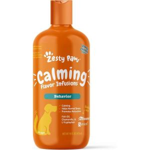 imageZesty Paws Calming Flavor Infusions for Dogs  Composure ampamp Relaxation for Everyday Stress ampamp Separation  with Ashwagandha Melatonin LTheanine ampamp LTryptophan  16 fl oz