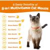 imageZesty Paws 8in1 Multivitamin Cat Treats Lickables Mousse for Cats  Healthy Cat Treats for Indoor Cats  Cat Squeeze Up Daily Multivitamin for Gut Immune Heart Skin ampamp Coat Support  Chicken 14ct