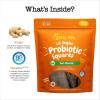 imageZesty Paws Probiotic Soft Chew Squares for Dogs  with 500 Million CFU of Probiotics  Ginger  for Dog Digestive Health Gut Flora ampamp Bowel Movement Support  Smoked Turkey Flavor  20 oz