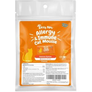imageZesty Paws Allergy ampamp Immune Mousse for Cats  Cat Puree Tube Treats  Lickable Cat Treats Squeeze up for Immunity Skin Health ampamp Antioxidant Support  Chicken 3ct Sample
